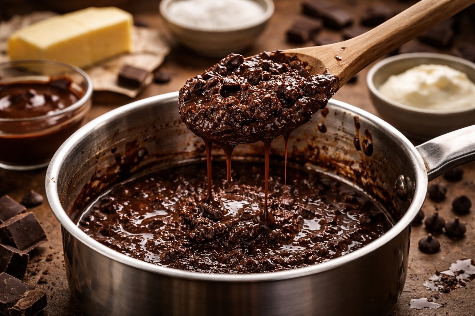 Comment rattraper du chocolat trop cuit