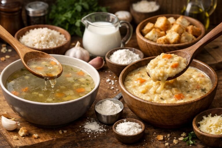 Comment rattraper une soupe trop liquide ou épaisse