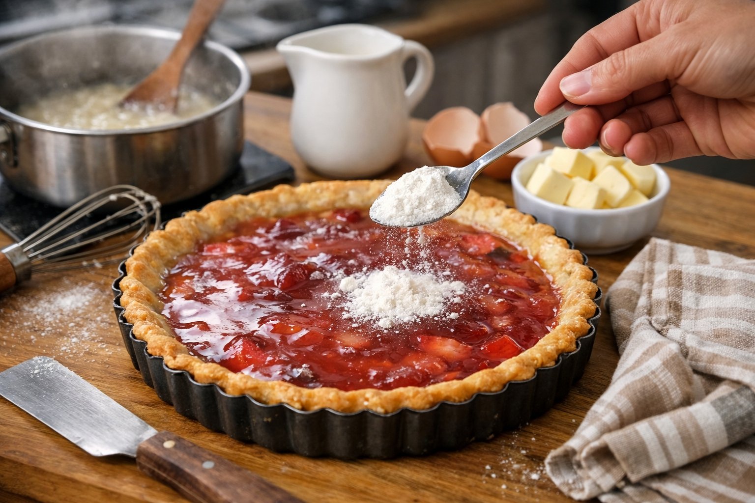 Comment rattraper une tarte trop liquide