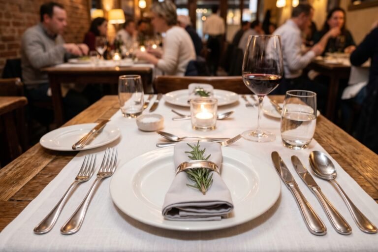 Couteau et fourchette de quel côté à table