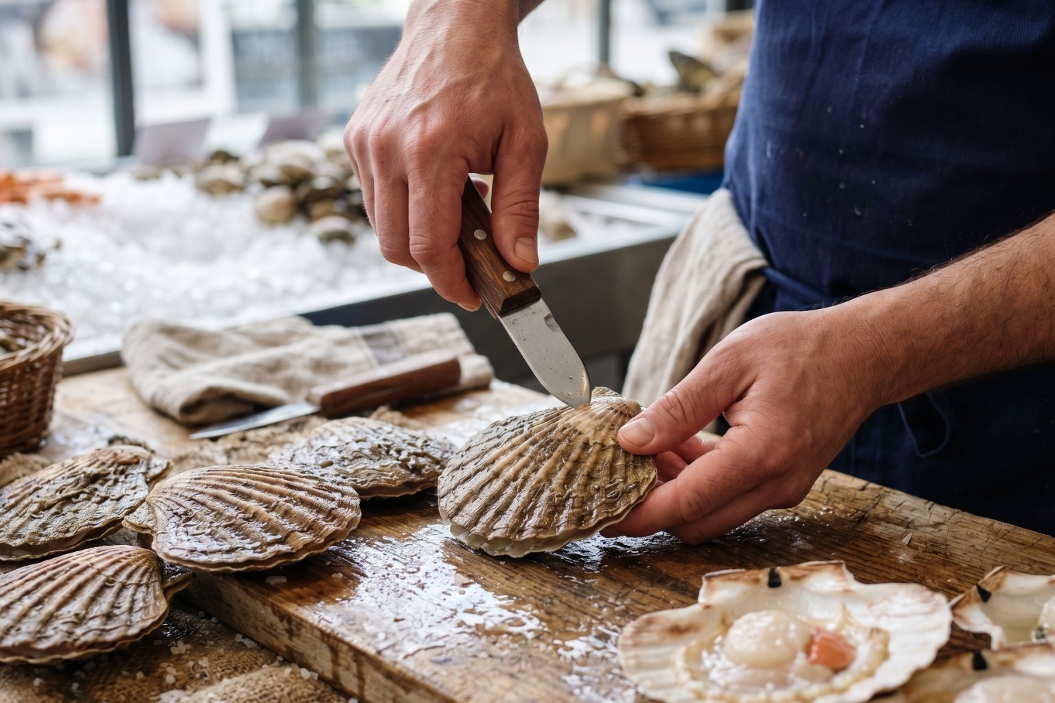Quel couteau pour ouvrir les coquilles Saint Jacques