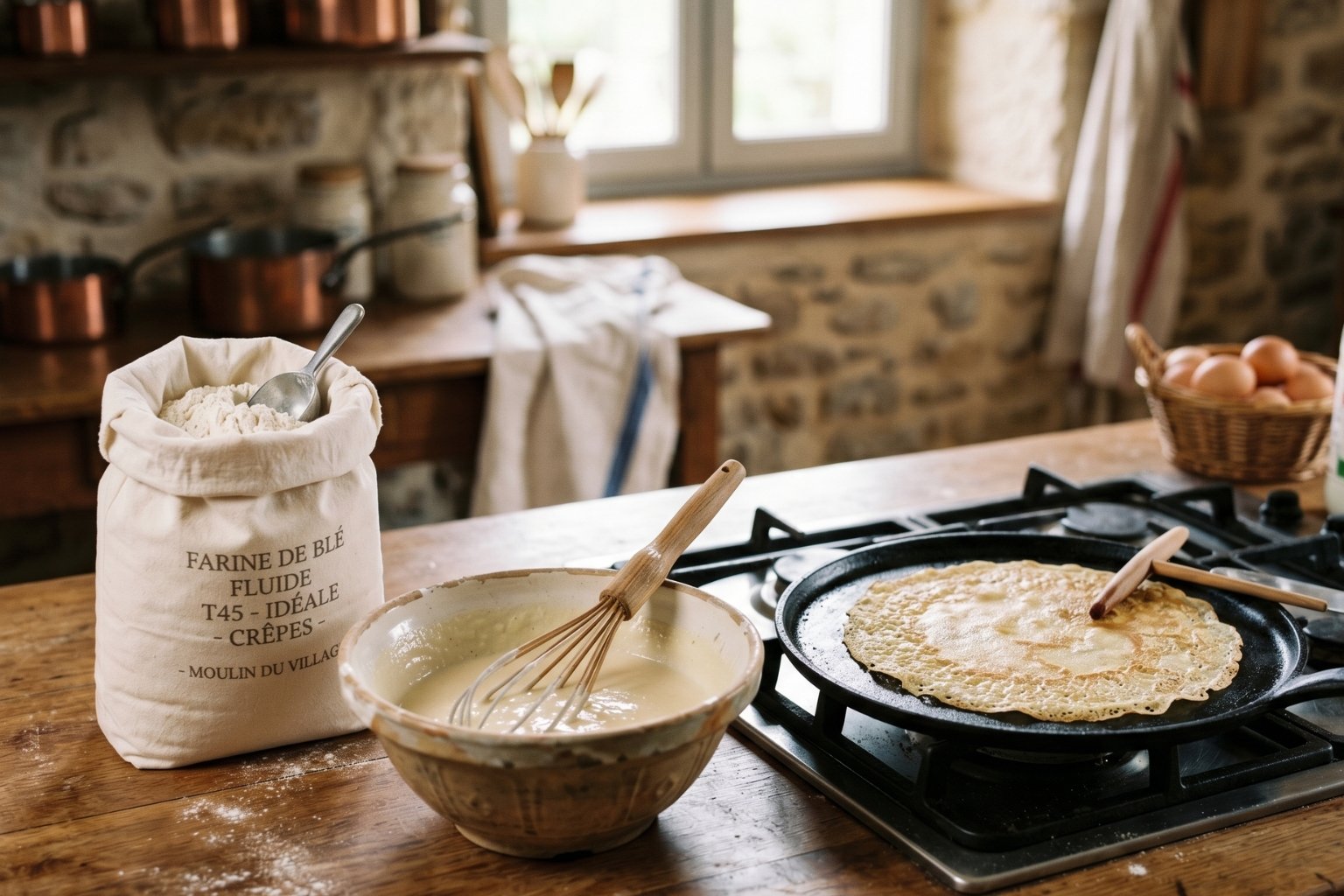 Quel type de farine pour les crêpes