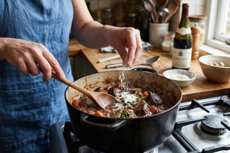 À quel moment mettre la farine dans le bourguignon