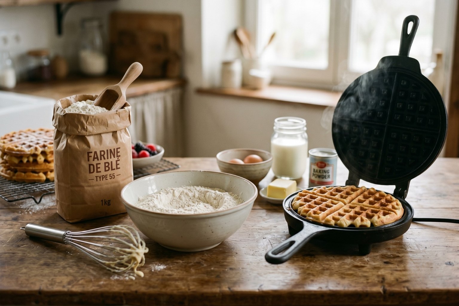 Quelle farine pour gaufre