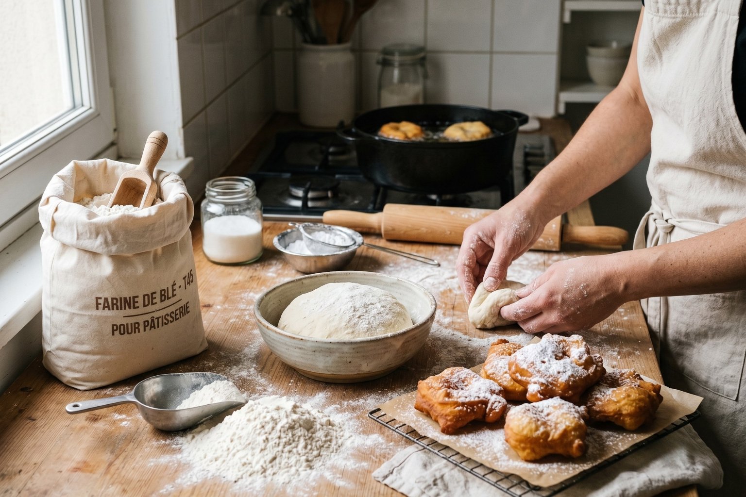 Quelle farine pour les beignets