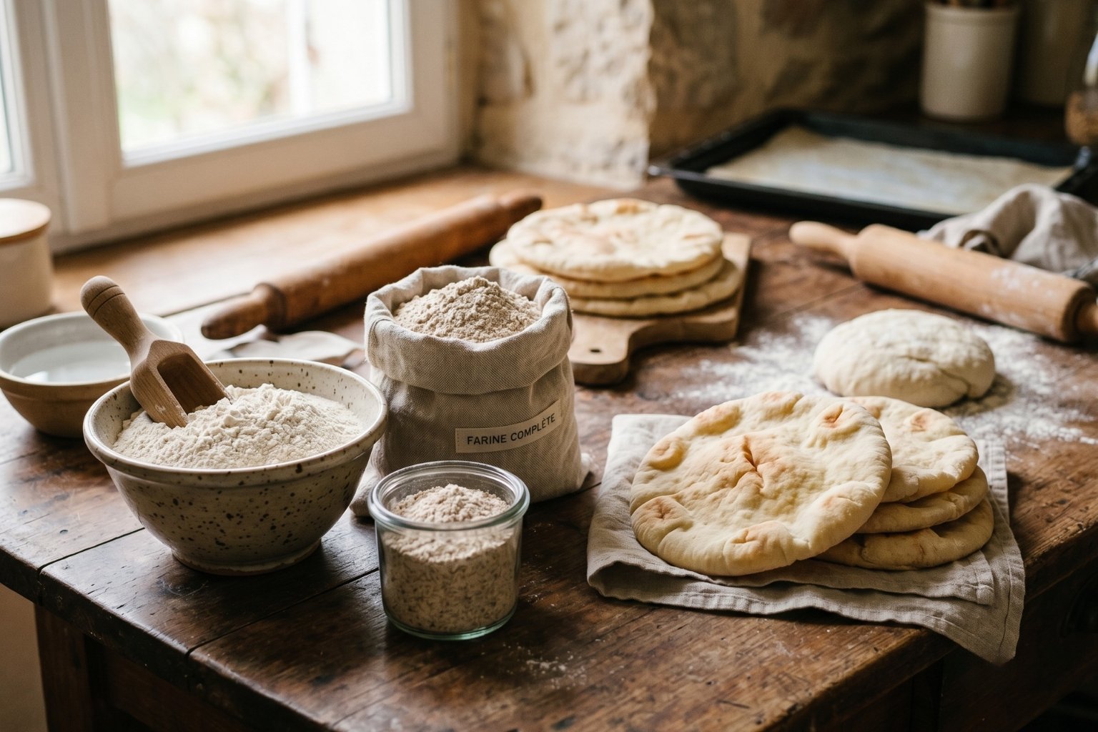 Quelle farine pour pain pita